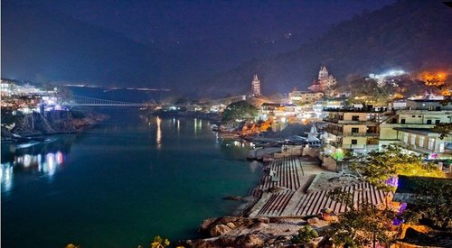 Night at Rishikesh